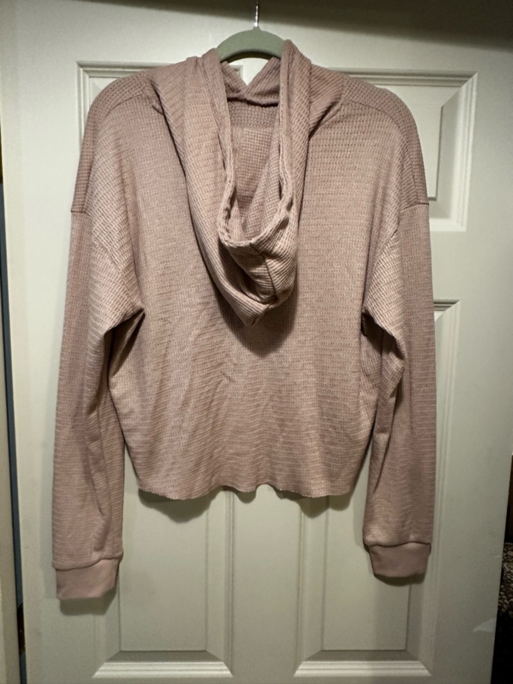 Knitted Cropped Pulled Hoodie Medium - Picture 2 of 3